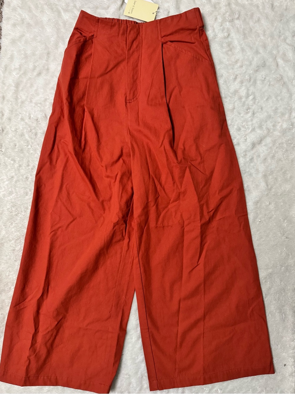 NWT- SEE U SOON Brick Lane Wide Leg cotton Trouser Pant